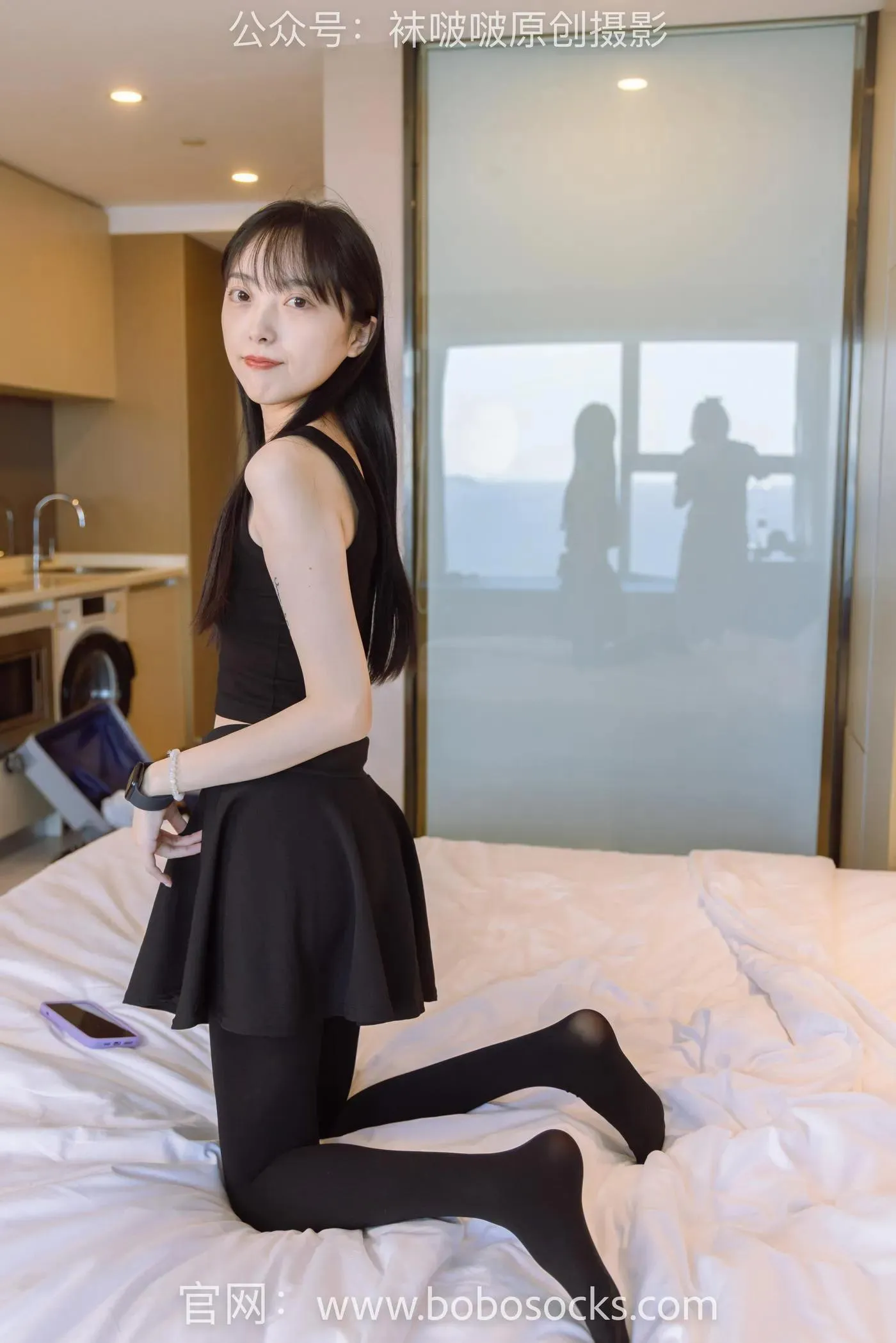 [BoBoSocks袜啵啵]NO.130 稚予-两双穿脏篮球鞋、厚黑丝 [145P]插图9